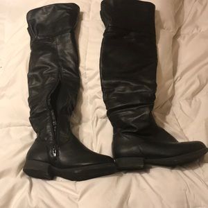 Top moda black over the knee boots